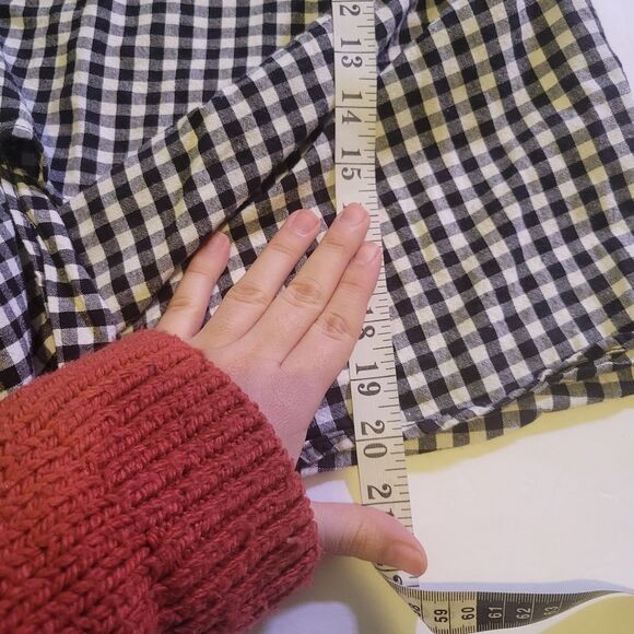 Mod Ref Blouse Top White Black Size Medium - Picture 7 of 9